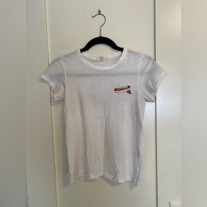 Rag & bone "NY hot dog" t-shirt size XXS in white